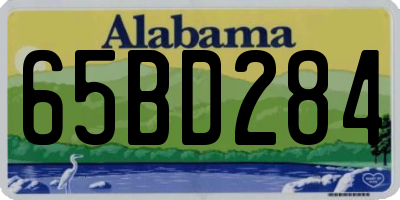 AL license plate 65BD284