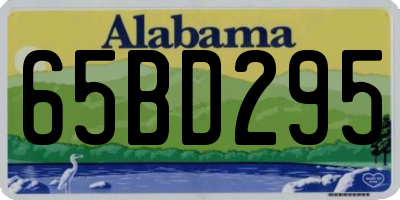 AL license plate 65BD295
