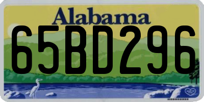 AL license plate 65BD296