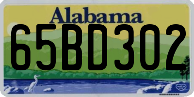 AL license plate 65BD302