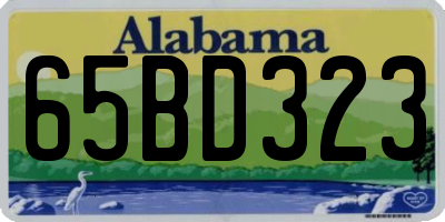 AL license plate 65BD323