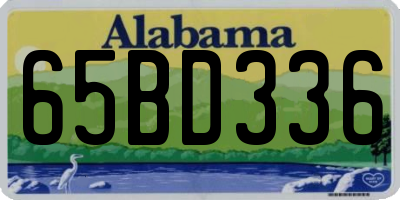 AL license plate 65BD336