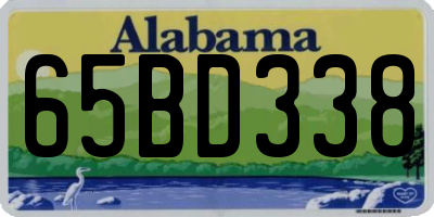 AL license plate 65BD338