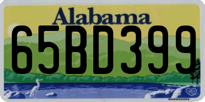AL license plate 65BD399