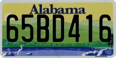 AL license plate 65BD416