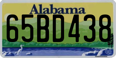 AL license plate 65BD438