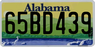 AL license plate 65BD439