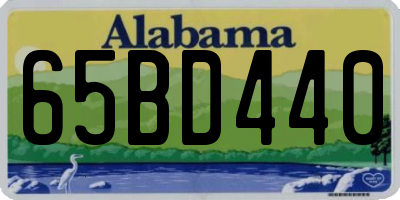 AL license plate 65BD440