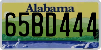 AL license plate 65BD444