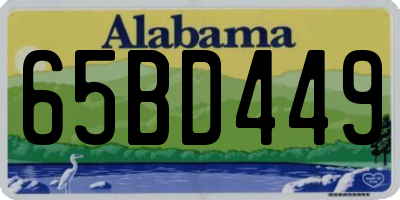 AL license plate 65BD449