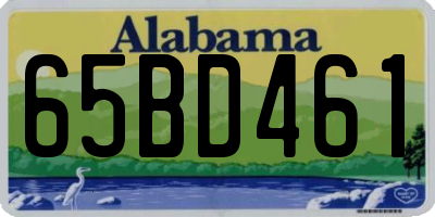 AL license plate 65BD461