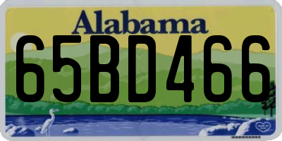 AL license plate 65BD466