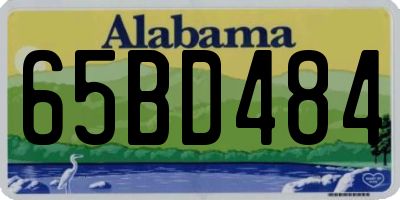AL license plate 65BD484