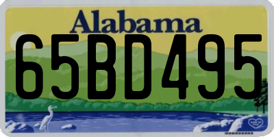AL license plate 65BD495