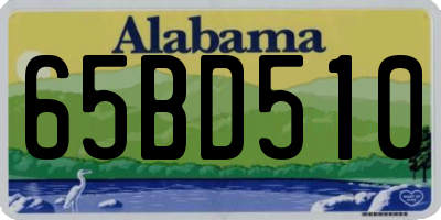 AL license plate 65BD510