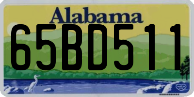 AL license plate 65BD511