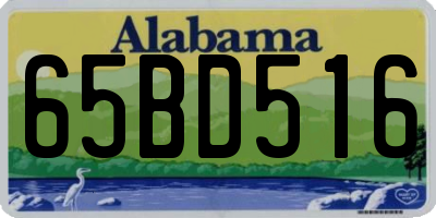 AL license plate 65BD516