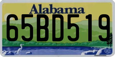 AL license plate 65BD519