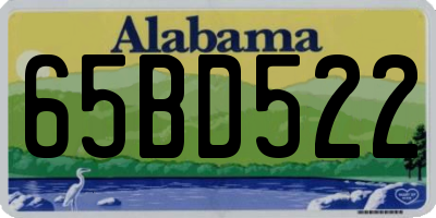 AL license plate 65BD522