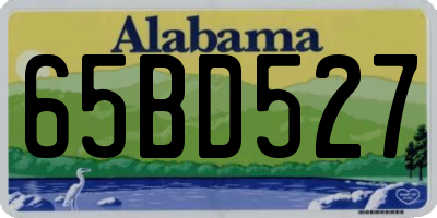 AL license plate 65BD527
