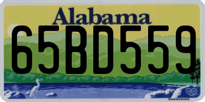 AL license plate 65BD559