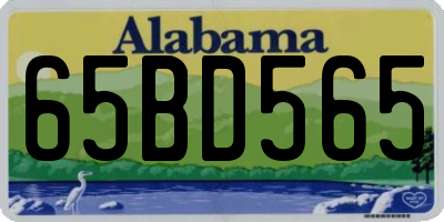 AL license plate 65BD565