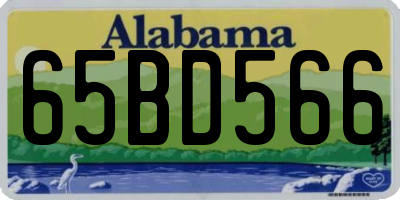 AL license plate 65BD566