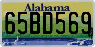 AL license plate 65BD569