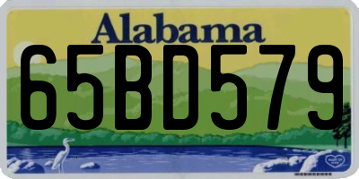 AL license plate 65BD579