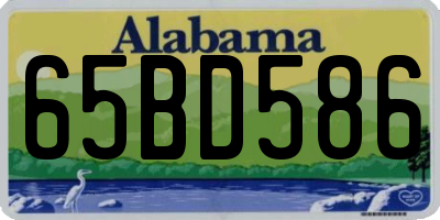 AL license plate 65BD586