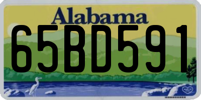 AL license plate 65BD591