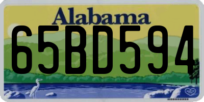 AL license plate 65BD594