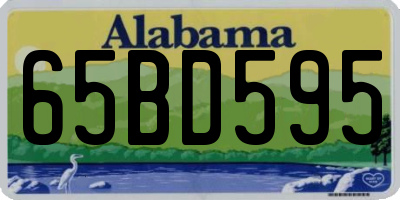 AL license plate 65BD595