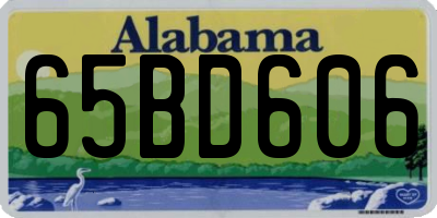 AL license plate 65BD606