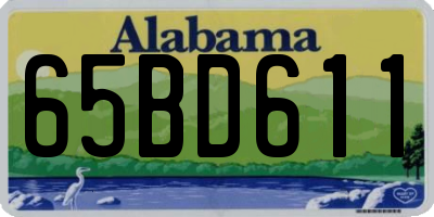 AL license plate 65BD611
