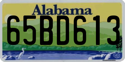 AL license plate 65BD613