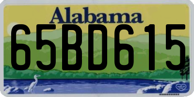 AL license plate 65BD615