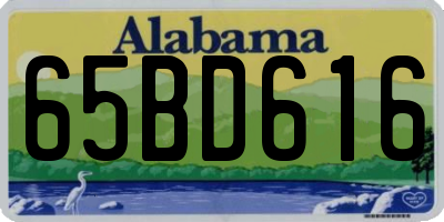 AL license plate 65BD616