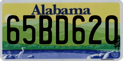AL license plate 65BD620