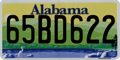 AL license plate 65BD622