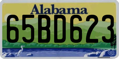 AL license plate 65BD623