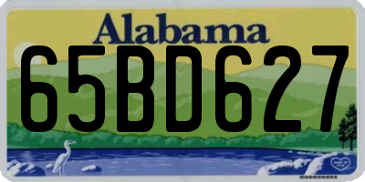 AL license plate 65BD627