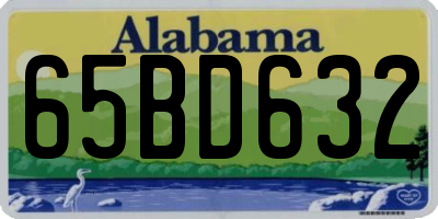 AL license plate 65BD632