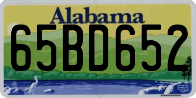 AL license plate 65BD652