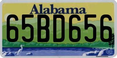 AL license plate 65BD656