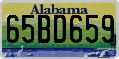 AL license plate 65BD659