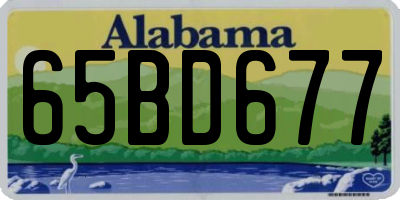 AL license plate 65BD677