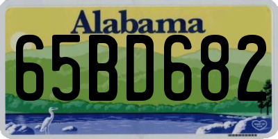 AL license plate 65BD682