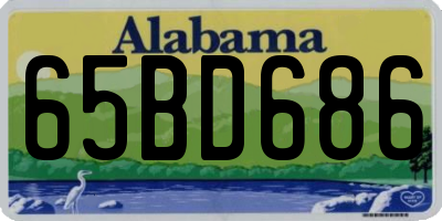 AL license plate 65BD686