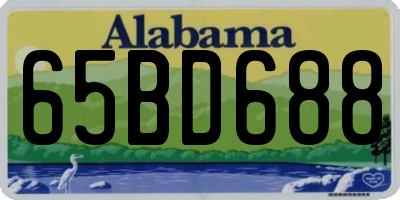 AL license plate 65BD688